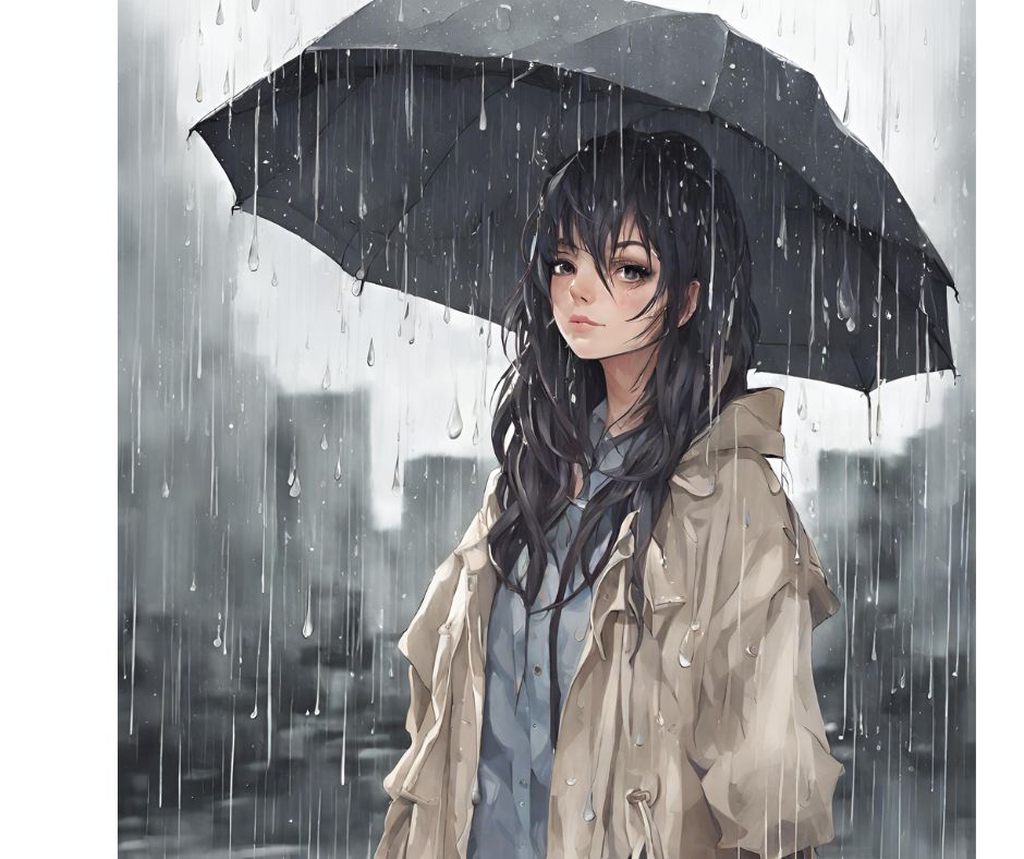 Ella viste de lluvia Dante Verne 1